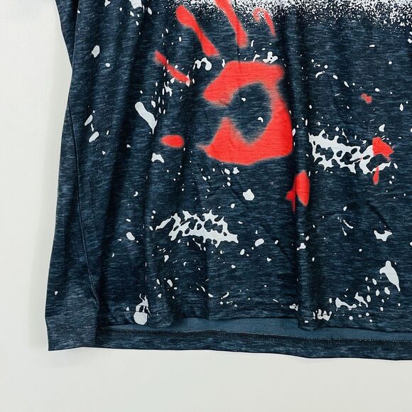 Friends Slasher Movie Freddy Jason It Blood Hand Funny T-Shirt Top Womens 2X - Picture 3 of 6